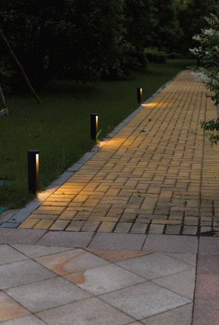 Lucide COMBO - Stĺpové svietidlo Vonkajšie - Ø 9 cm - LED - 1x9W 3000K - IP54 - Čierna